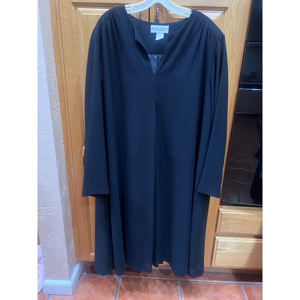 Draper's & Damon's Black Long Sleeve Dress | size 22W